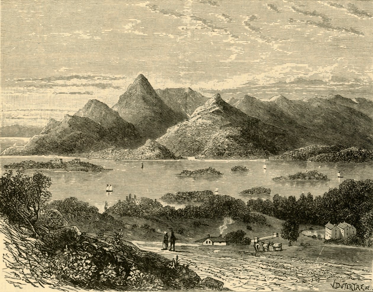 Glengariff kikötője és a Bantry-öböl az Eccles Hotelből, 1898. alkotó: Unbekannt