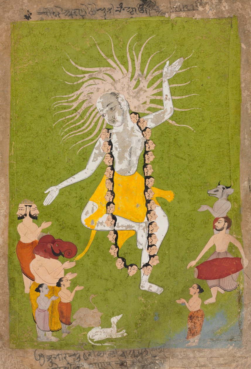 Shiva Isten vad aspektusában, mint Mahakala Dancing, c. 1700-1710. alkotó: Unbekannt