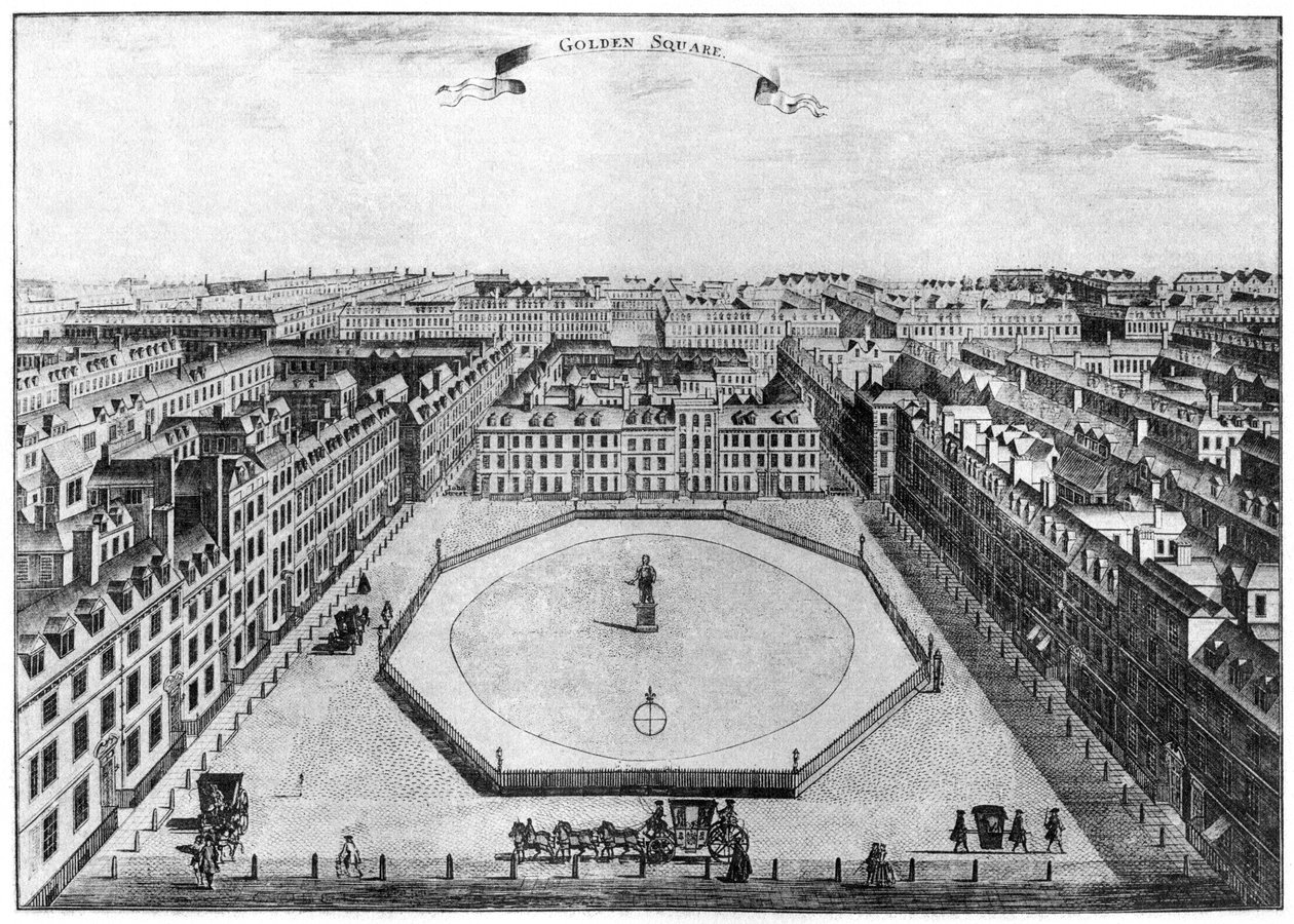 Golden Square, London, 18. század 1907 alkotó: Unbekannt