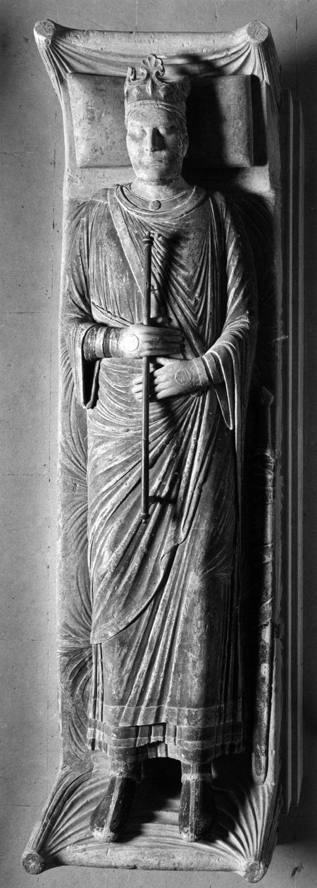 Gótikus művészet: II. Henrik angol király (1133-1189) fekvő Fontevrault-i apátságban (Fontevraud) (Maine et Loire) alkotó: Unbekannt