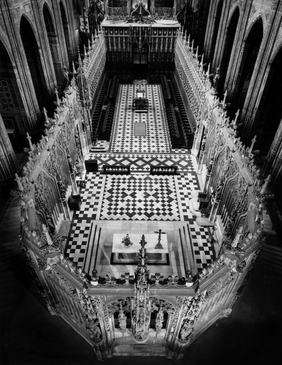 Gótikus építészet: kilátás a Cathedrale Saint Cecile d
