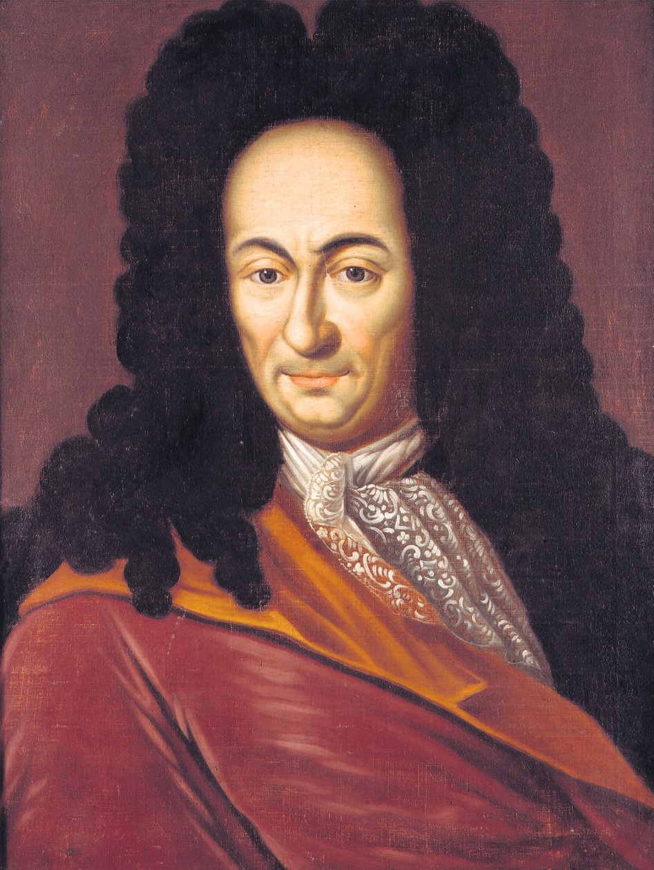 Gottfried Wilhelm Leibniz 1646-1716, c. 1710 alkotó: Unbekannt