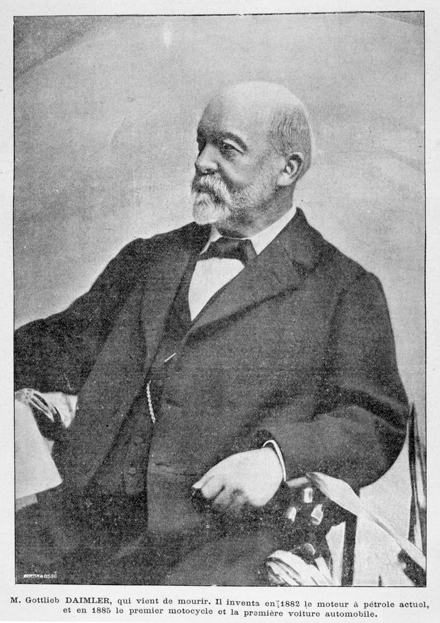Gottlieb Daimler, német ipari úttörő, 1900 alkotó: Unbekannt