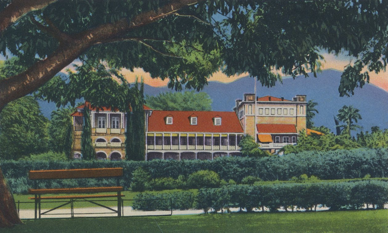 Governors Residence, Trinidad, B.W.I., 1940-es évek. alkotó: Unbekannt