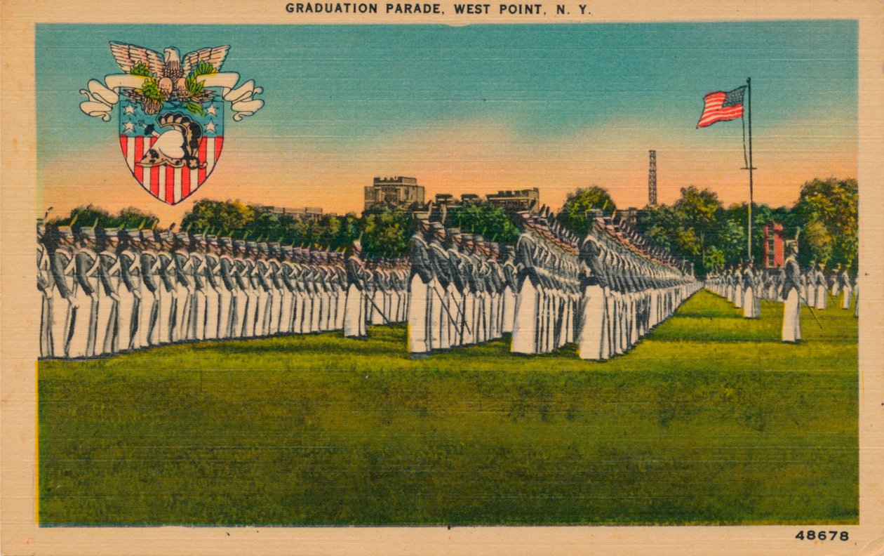 Érettségi felvonulás, West Point, New York, 1940-es évek alkotó: Unbekannt