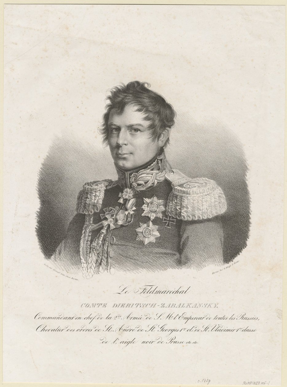 Ivan Ivanovics Dibich-Zabalkansky gróf, 1829 alkotó: Unbekannt