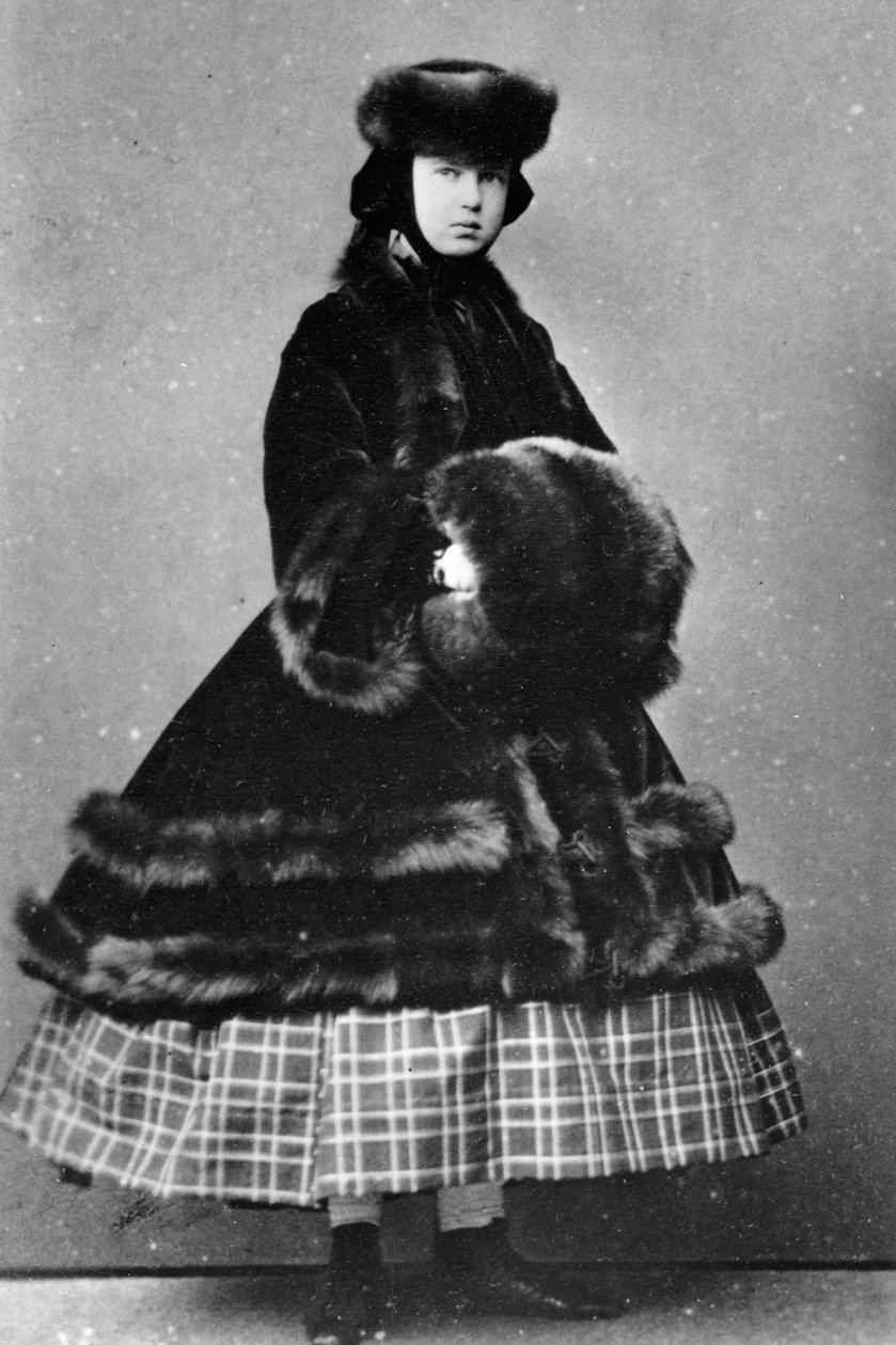 Mária Alekszandrovna orosz nagyhercegnő, c1861-c1865 alkotó: Unbekannt