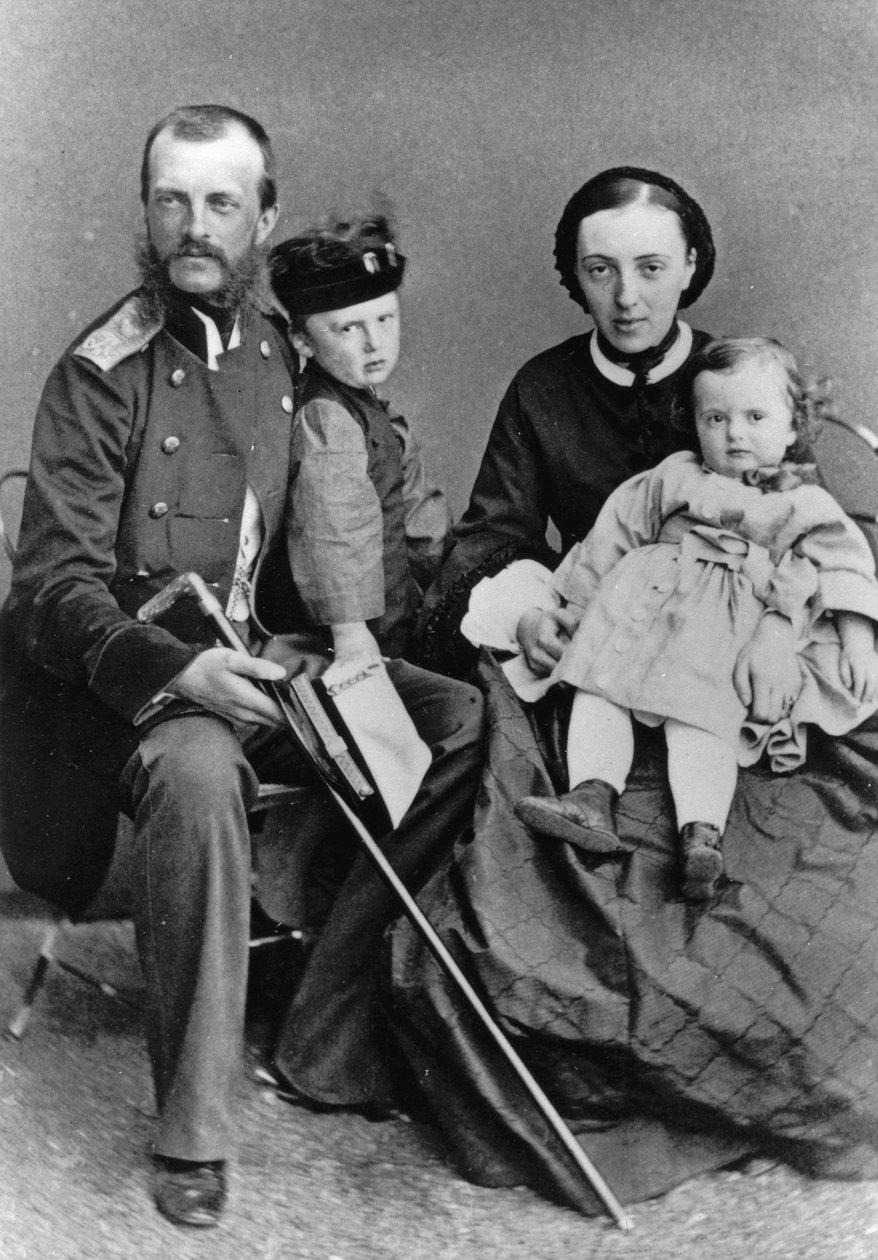 Michael Nikolaevich orosz nagyherceg és családja, c1862-c1862 alkotó: Unbekannt