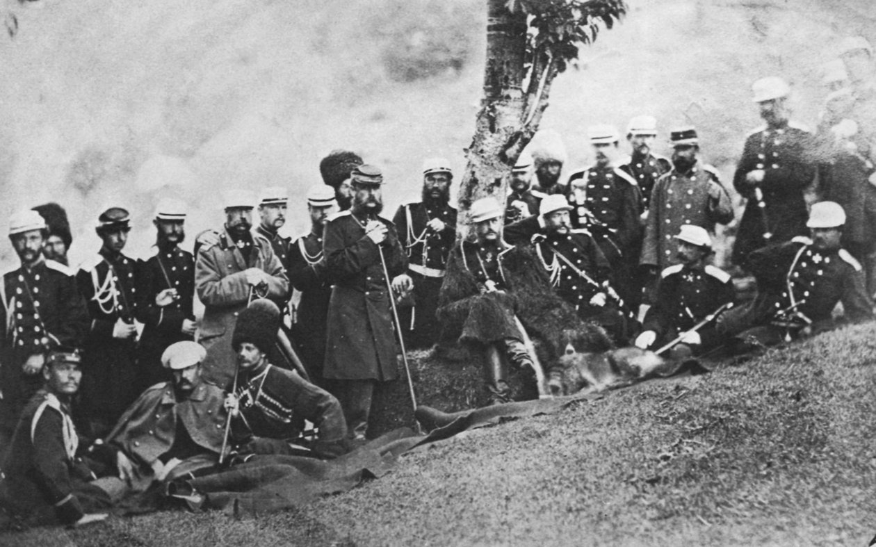 Michael Nikolaevich orosz nagyherceg egy expedíción, 1880 alkotó: Unbekannt