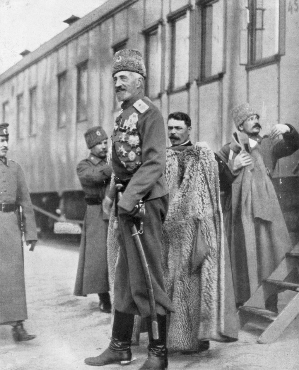 Nyikolaj Nyikolajevics nagyherceg, az első világháború orosz tábornoka, 1917. március 16-17 alkotó: Unbekannt