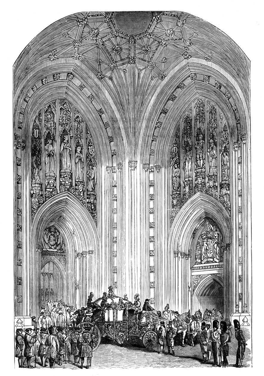 Grand Entrance, Westminster Palace, London, 1888 alkotó: Unbekannt
