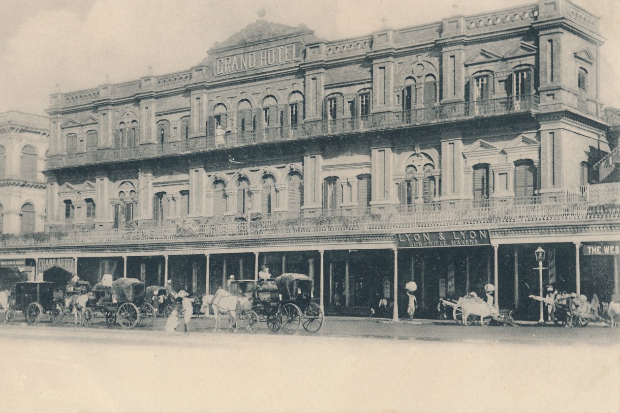 Grand Hotel, Kalkutta, 1902. alkotó: Unbekannt