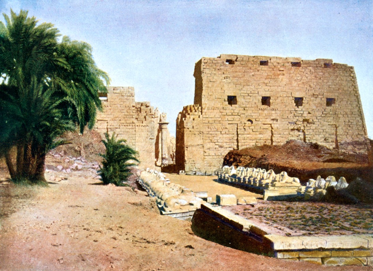 Amun-Re nagy temploma, Karnak, Luxor, Egyiptom, XX. század alkotó: Unbekannt