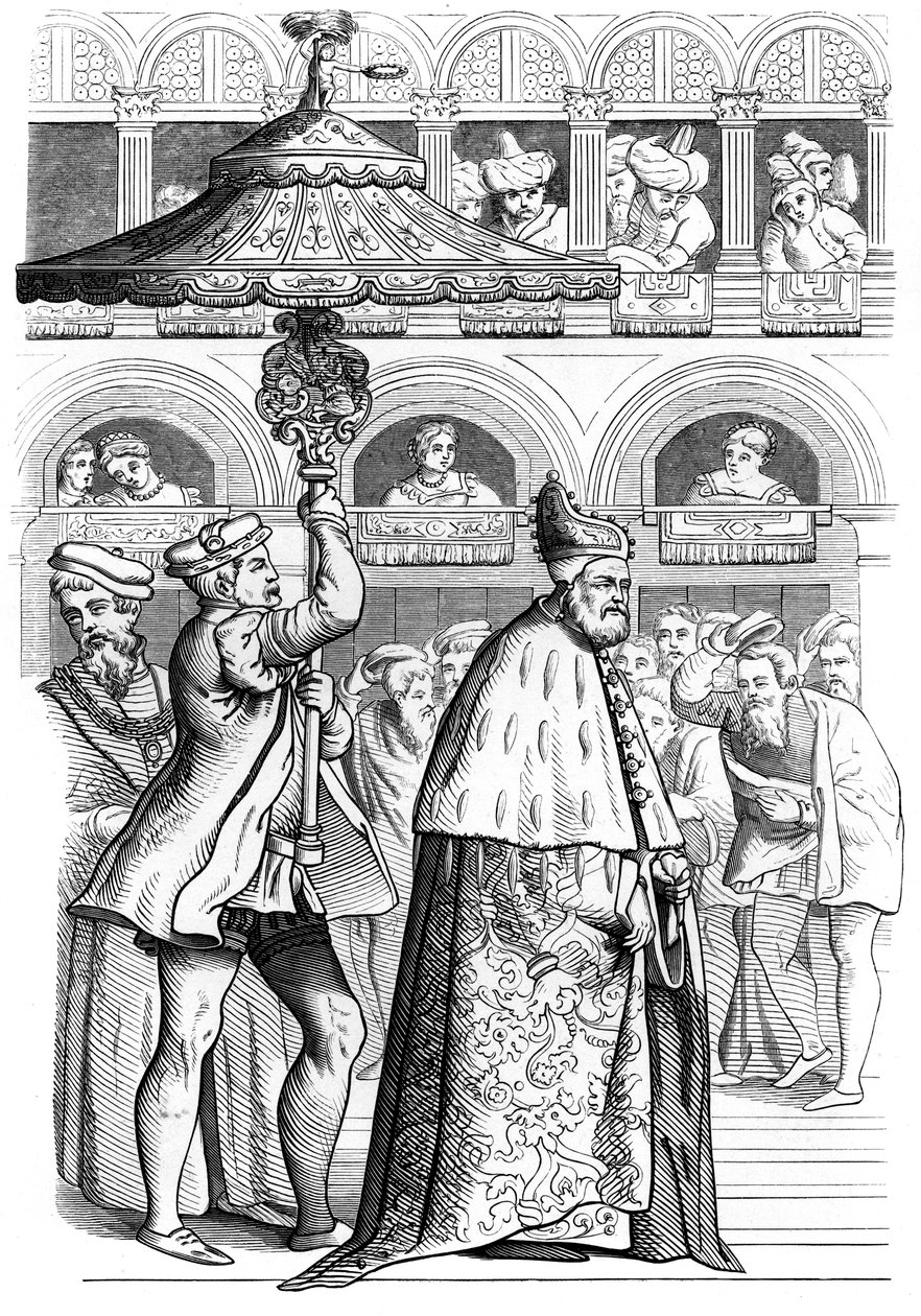 Nagy Dózse körmenet, Velence, Olaszország, 1849. XVI. század alkotó: Unbekannt
