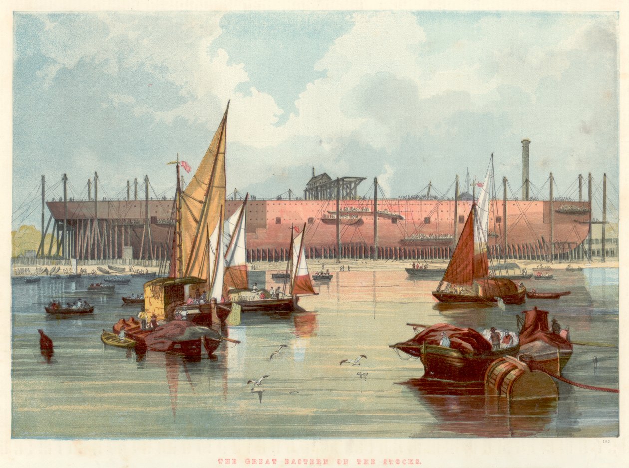 Great Eastern a Temze melletti Millwall részvényeiről, 1857 alkotó: Unbekannt