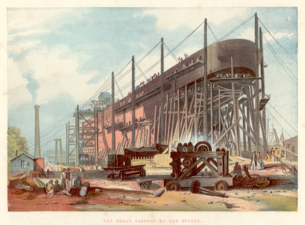 Great Eastern a Temze melletti Millwall részvényeiről, 1857 alkotó: Unbekannt