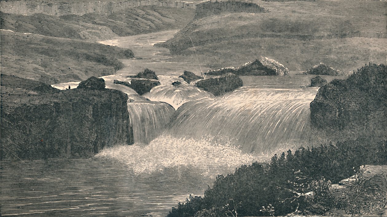 A Yellowstone folyó nagy vízesései, 1873, 1883 alkotó: Unbekannt