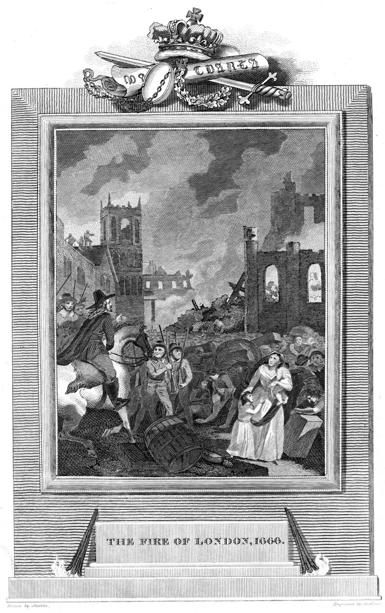 Londoni nagy tűzvész, 1666 1825 alkotó: Unbekannt