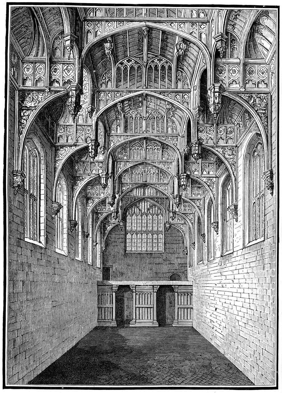 Nagyterem, Hampton Court Palace, London, 1893. alkotó: Unbekannt