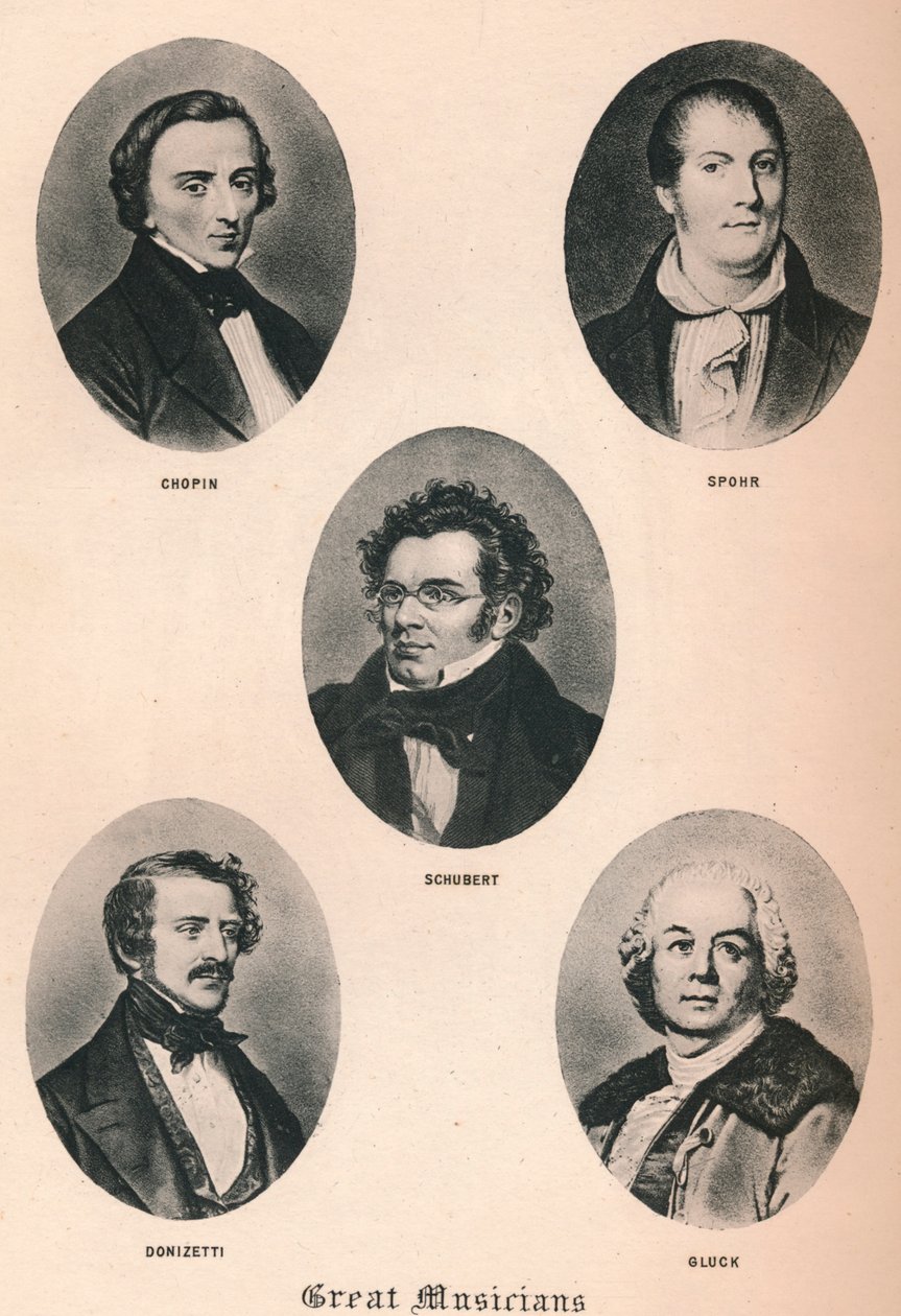 Nagy zenészek - XIII. tábla, 1895 alkotó: Unbekannt