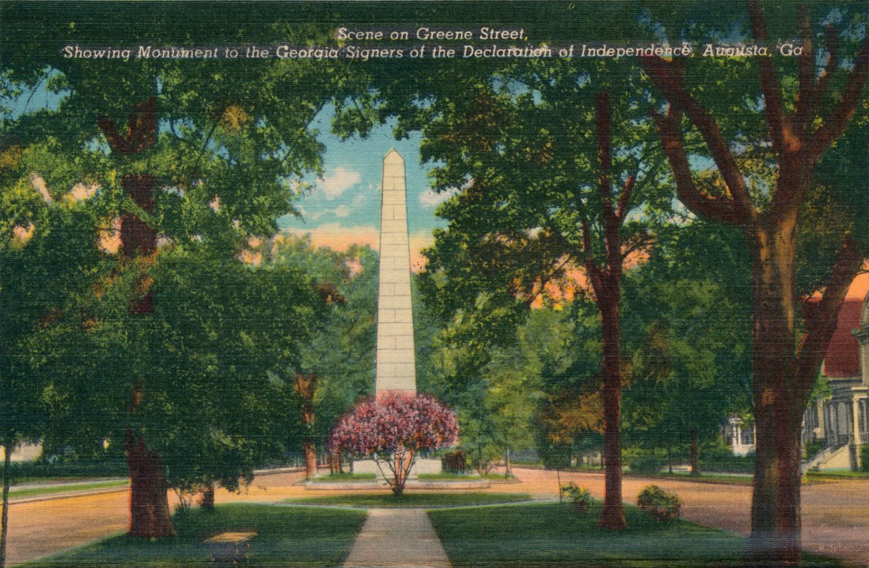 Greene Street, a Center Streetről keletre nézve, Augusta, Georgia, Amerika, 1910 alkotó: Unbekannt
