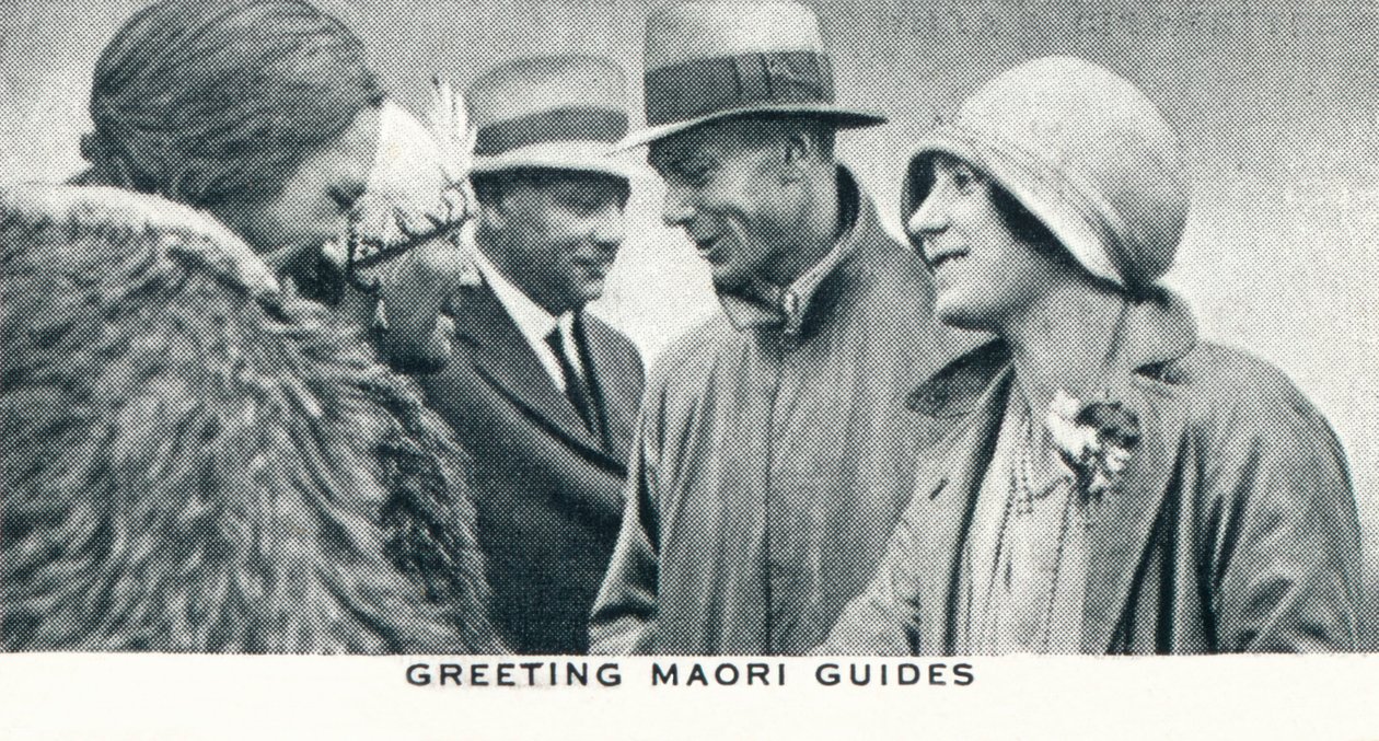 Maori útmutatók köszöntése, 1927 1937 alkotó: Unbekannt