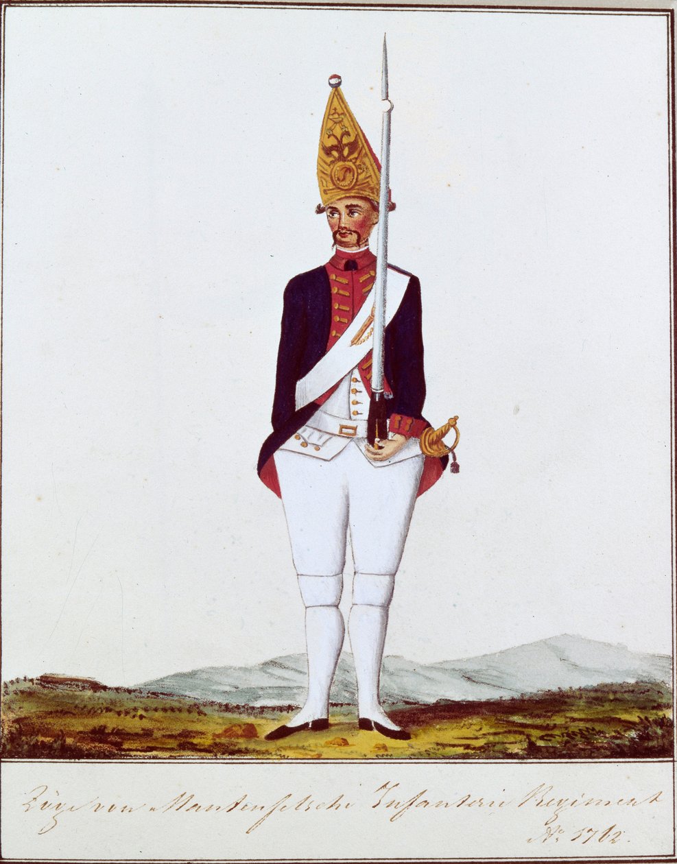 A Zöge von Manteuffel ezred gránátosa, 1762 alkotó: Unbekannt