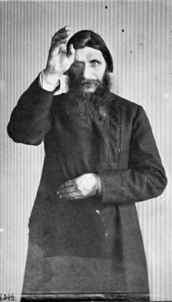 Grigorij Jefimovics Raszputyin, orosz misztikus és szent ember, c1914-c1916. alkotó: Unbekannt