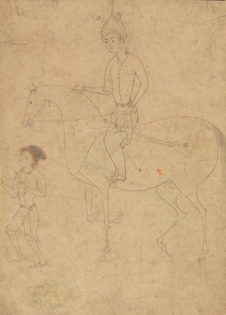 Vőlegény és lovas, 1540-50. alkotó: Unbekannt