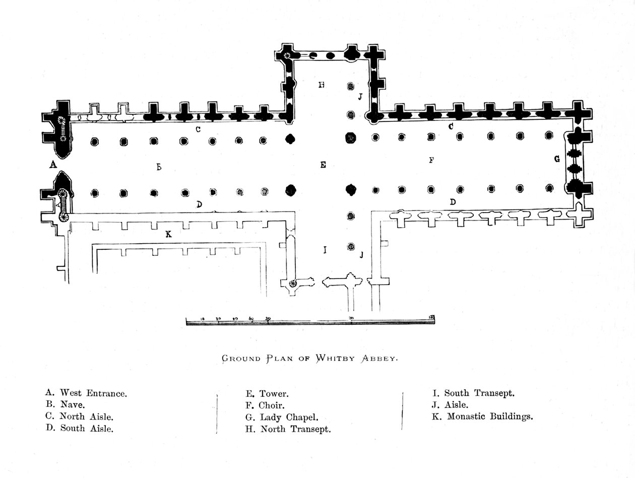 A Whitby Abbey alaprajza, 1897 alkotó: Unbekannt