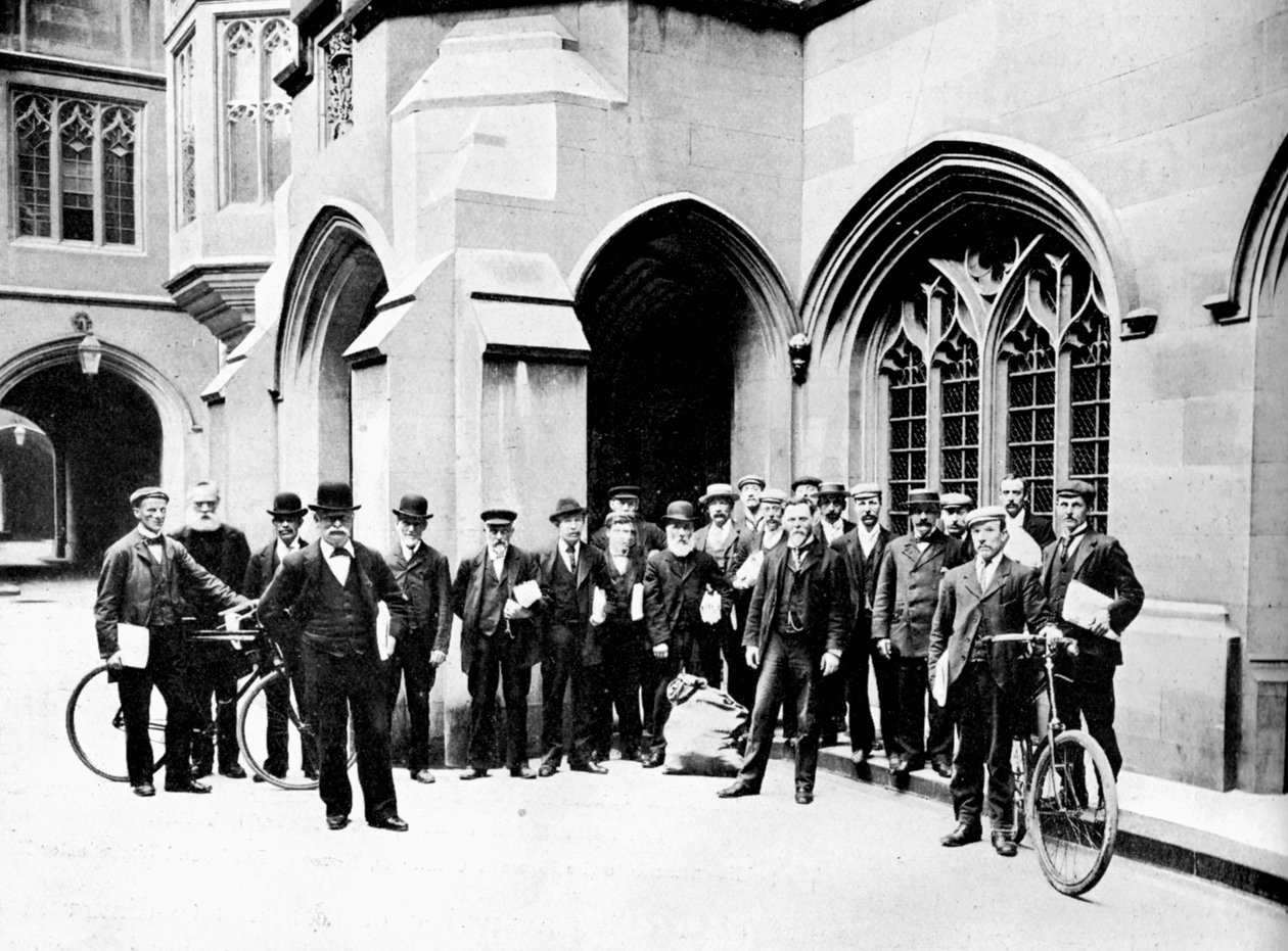 Szavazási Iroda hírnökeinek csoportja, Houses of Parliament, Westminster, London, c1905 alkotó: Unbekannt