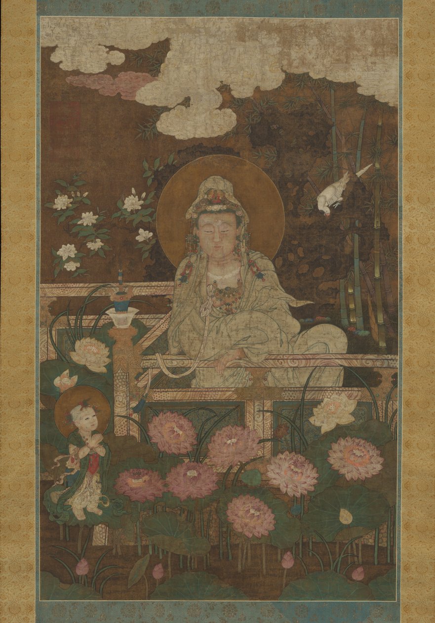 Guanyin, mint a Kilenclótusz Bodhiszattva, 1593. alkotó: Unbekannt