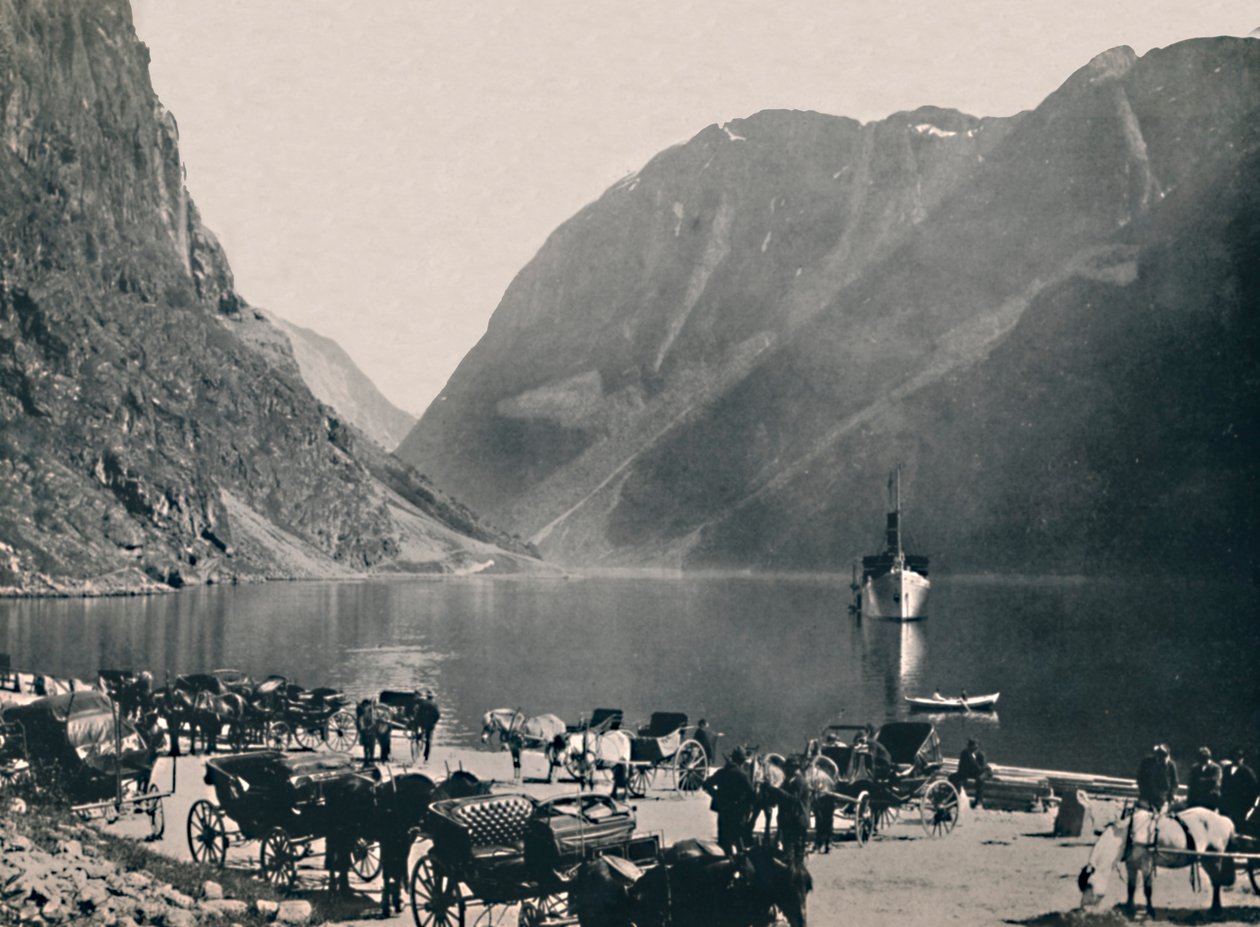 Gudvangen, Naeroyfjord, 1914. alkotó: Unbekannt
