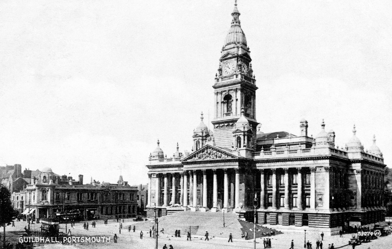 Guildhall, Portsmouth, Hampshire, XX. század eleje alkotó: Unbekannt