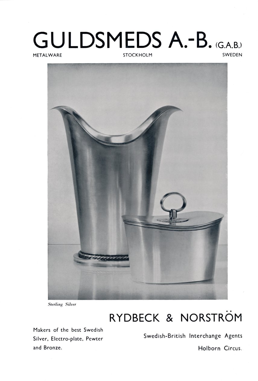 Guldsmeds A.-B. FECSEGÉS. - Sterling Silver - Rydbeck & Norström, 1939 alkotó: Unbekannt
