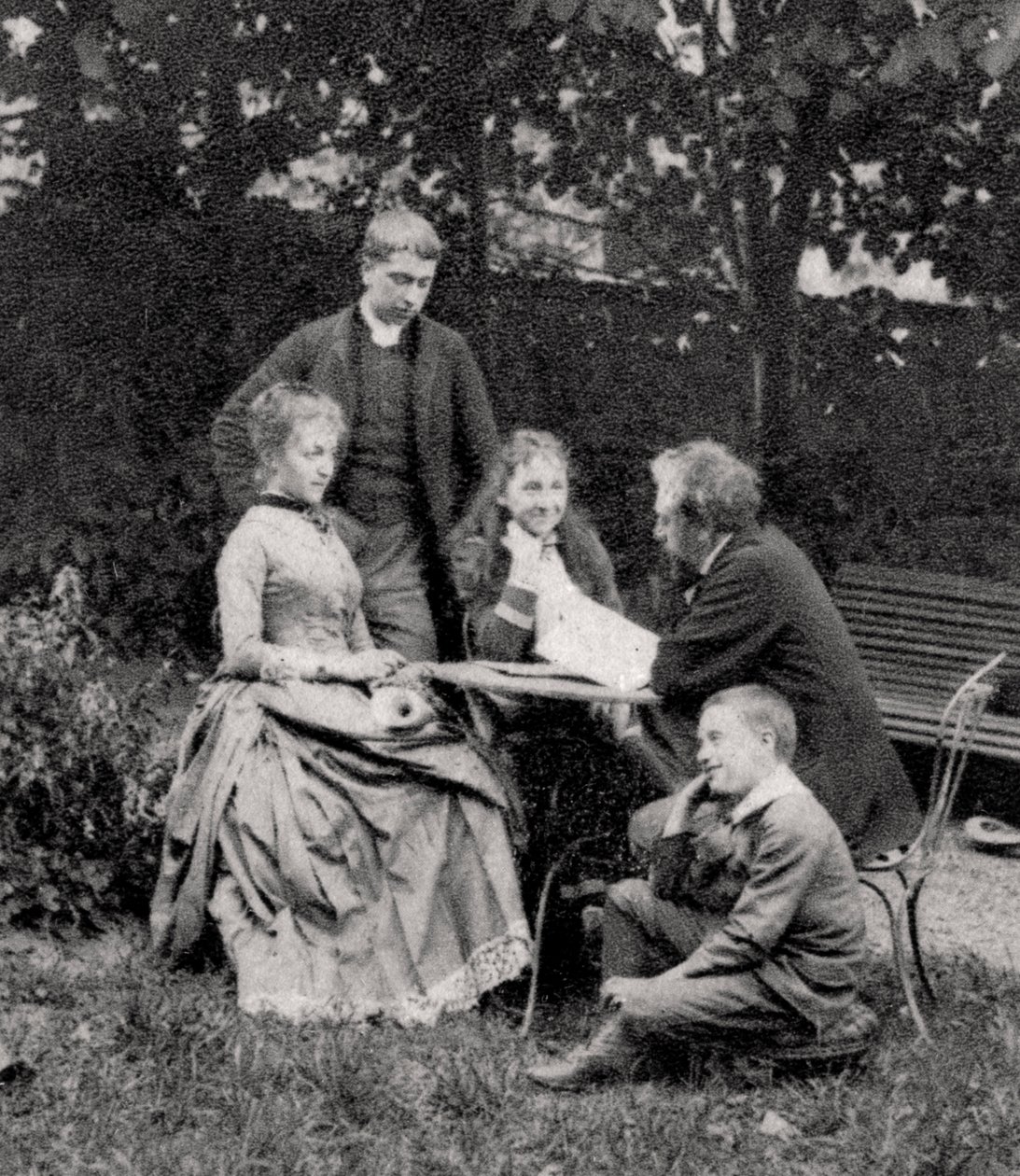 Gustave Eiffel francia mérnök családjával, 1882 alkotó: Unbekannt