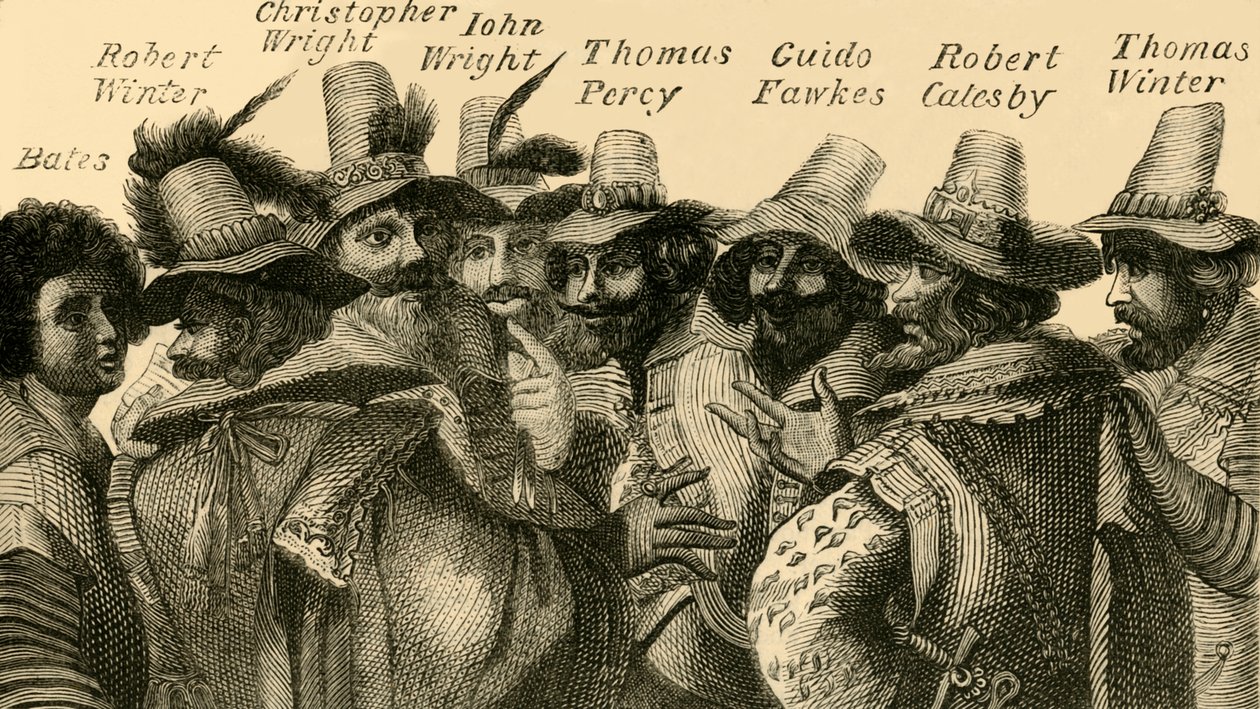 Guy Fawkes és az összeesküvők, 1872. alkotó: Unbekannt