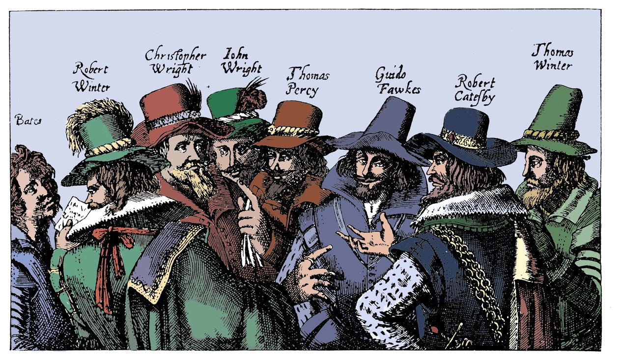 Guy Fawkes és a puskapor-tervezők, 1605 alkotó: Unbekannt
