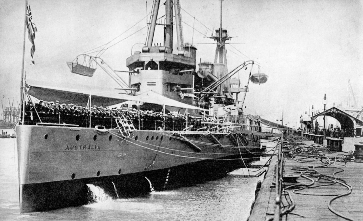 HMAS Australia, Fáradhatatlan osztályú csatacirkáló, 1913 június 1936 alkotó: Unbekannt