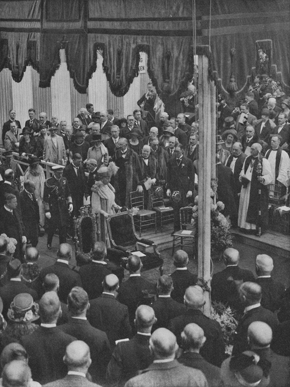 H.M. A király lerakja a Lloyds új épületének alapkövét 1925. május 23., 1928. alkotó: Unbekannt