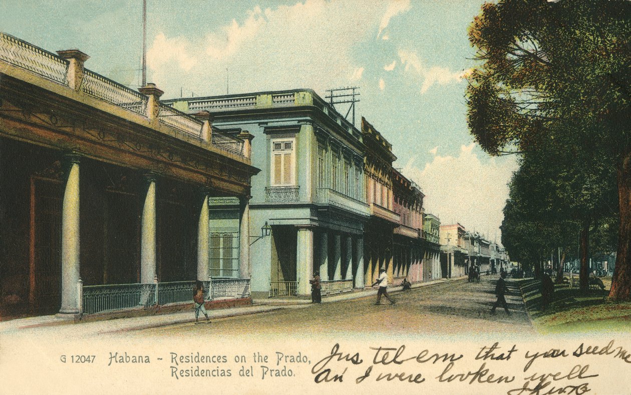Havanna – rezidenciák a Prado-parton, 1907. alkotó: Unbekannt
