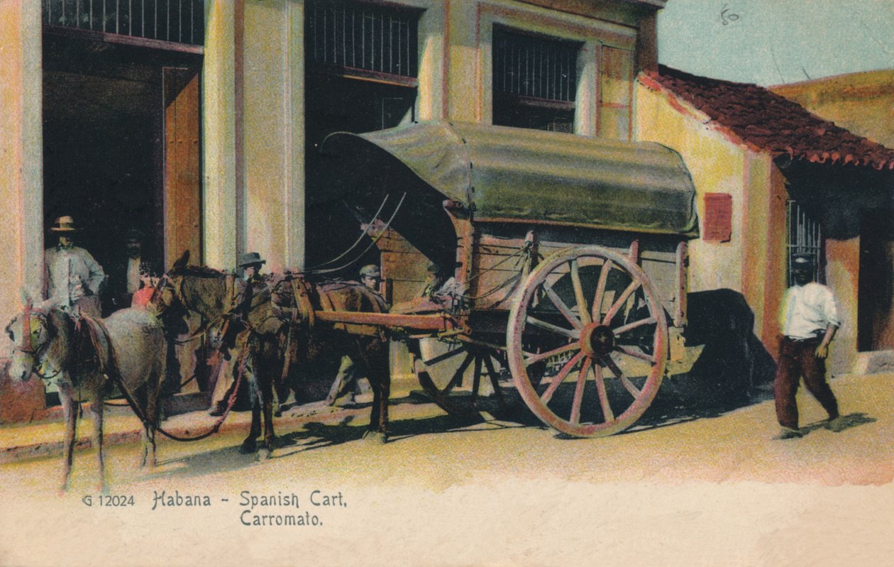 Habana - spanyol kocsi. Carromato, c1907 alkotó: Unbekannt