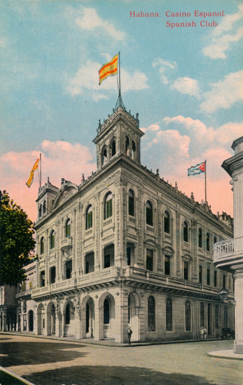 Habana: Casino Espanol. Spanyol klub, 1910 alkotó: Unbekannt