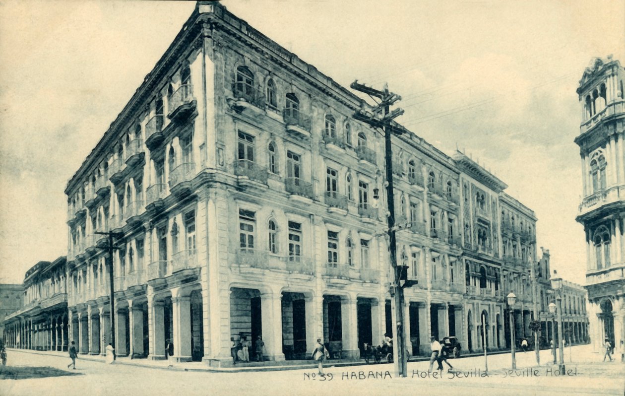 Havanna. Hotel Sevilla. Sevilla Hotel, 1910-es évek. alkotó: Unbekannt