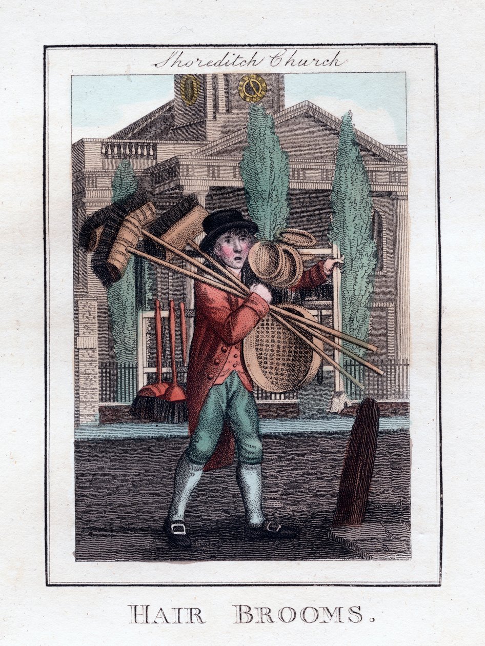 Hair Brooms, Shoreditch Church, London, 1805 alkotó: Unbekannt