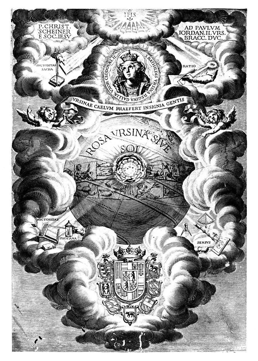 Rosa Ursina félcíme, Christopher Scheiner, 1630 alkotó: Unbekannt