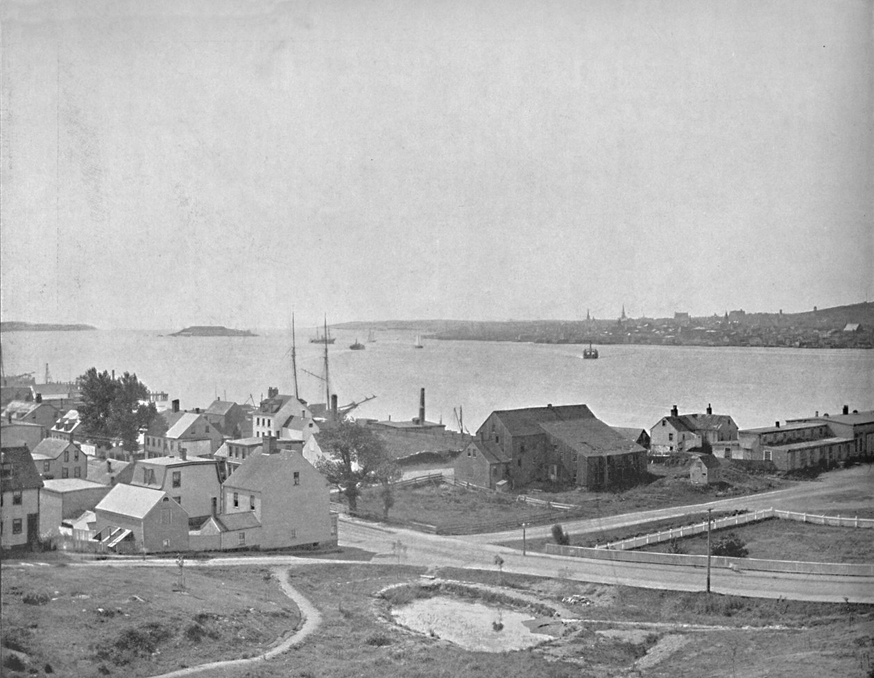 Halifax kikötő, Nova Scotia, Dartmouth közelében, 1897. alkotó: Unbekannt