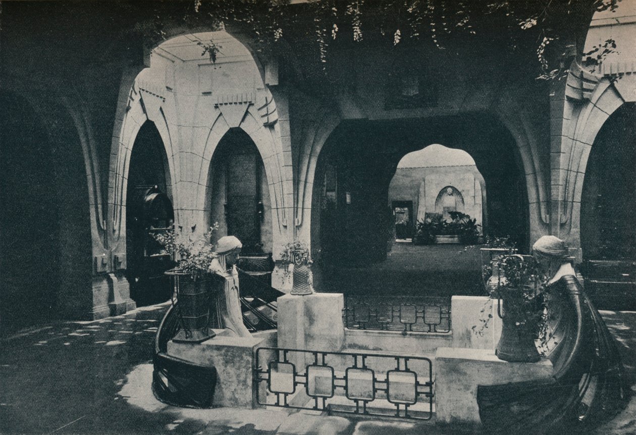 A torinói kiállítás német részlegének terme, 1902 alkotó: Unbekannt