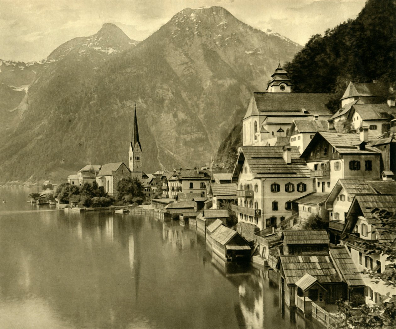 Hallstatt, Felső-Ausztria, 1935. alkotó: Unbekannt