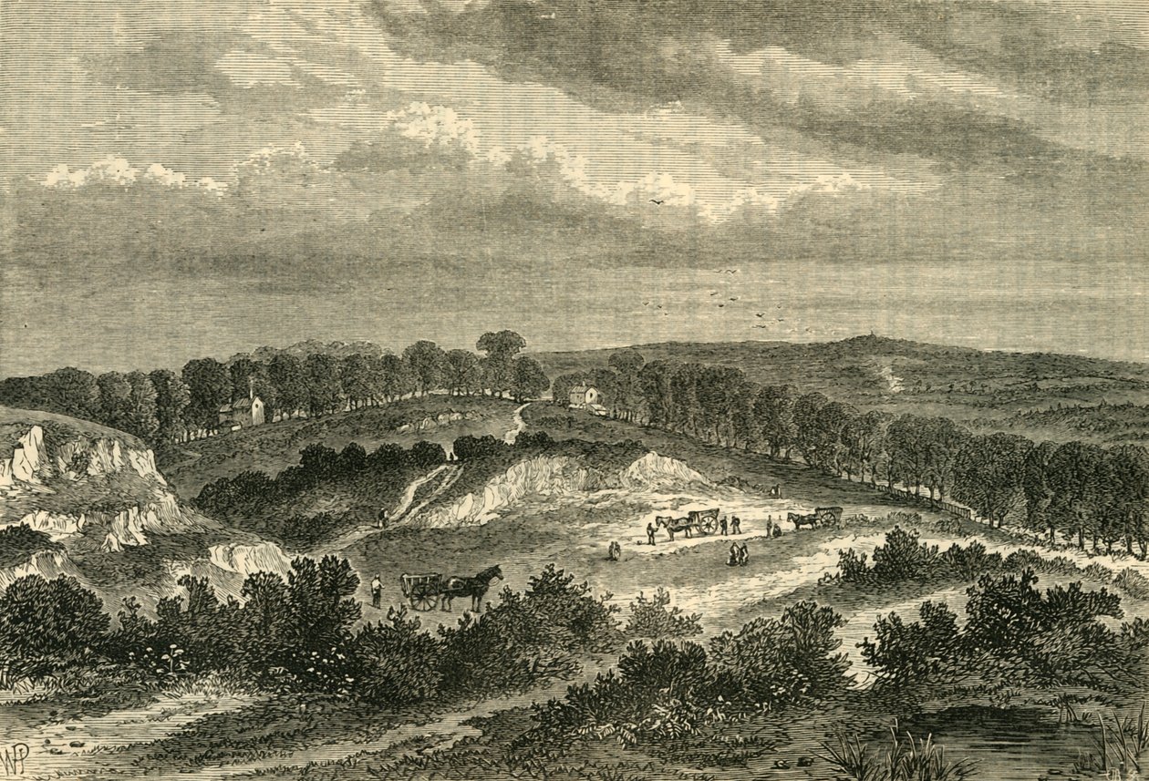 Hampstead Heath 1840-ben, 1876 körül. alkotó: Unbekannt